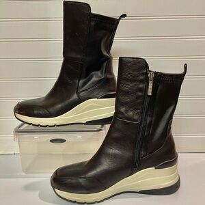 Carmela Comfort Flex Boots Sneaker Women EU 36 US 5-6 Black Side Zip Designer